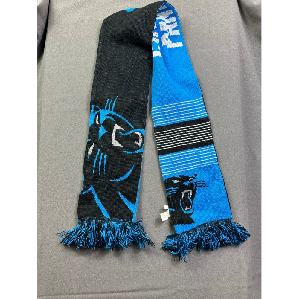 Forever Collectibles Carolina‎ Panthers NFL Knit Scarf Blue Black STA1015-00006